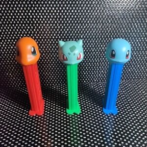 Pokemon Pez Dispensers- Squirtle, Charmander, Bulbasaur